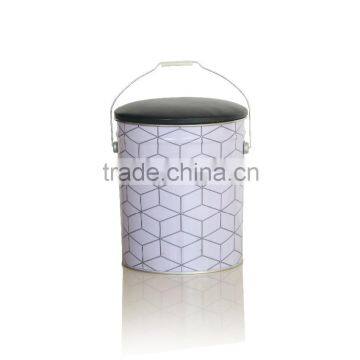 Factory Direct Custom made metal storage bucket stool