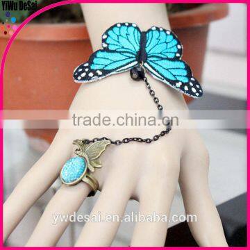 Pink butterfly bracelet lace female hand act the role of suit fashion bracelets