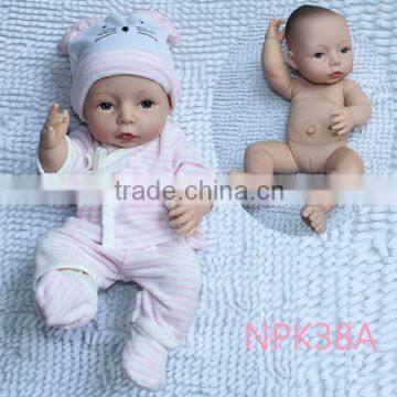 2014 Hot Sale Fashion 16'' soft doll vinyl reborn doll                        
                                                Quality Choice