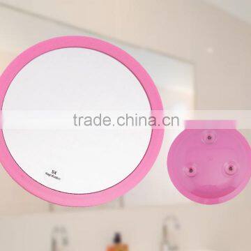 9" Round Bathroom Makeup Mirror With Suction Cups photo-2