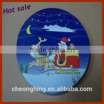 High quality Decorative tin Christmas gift boxes with lids