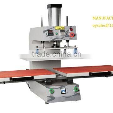 heat pressing machine for welding the seamless pocket under the setting pressure and tempressure