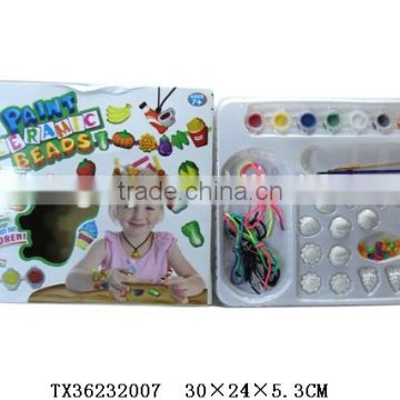 New Fruit Resin Paint Beads Kids Learn Drawing Ornament/Beauty Toys