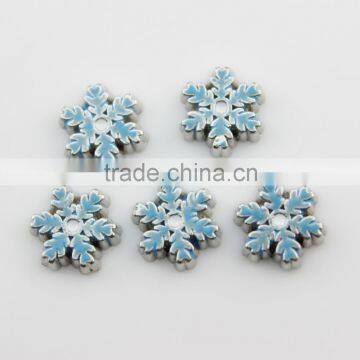 DIY Wholesale Christmas Blue Snowflake Floating Lockets Charms