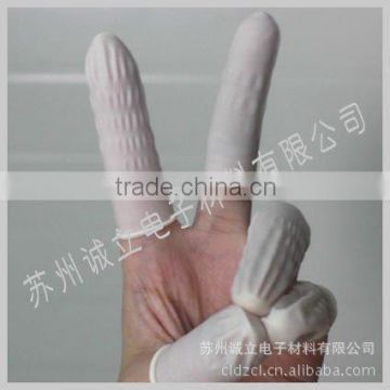 Dust free White powder free finger cots