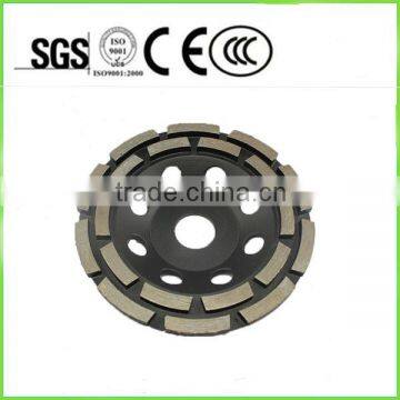 Diamond double row cup grinding wheel for concrete