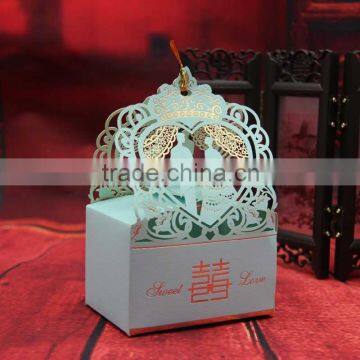 2016 New design laster cut favor box/ custom design wedding box/ high-quality packing box