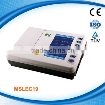 Popular six channel ECG machine MSLEC19-M