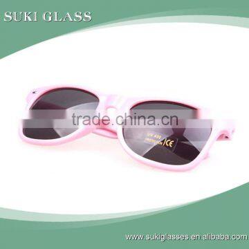 Promotion cheap wholesale plastic glasses colored frame sunglasses