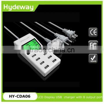 Hot New Product For 2015 LCD Display Universal Multi Port USB Charger 9.2 amp USB Charger