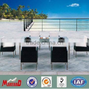 stainless steel and rattan living room furniture sets