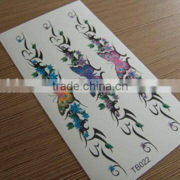 2015Hot selling waterproof body temporary tattoo stickers/Eco-friendly Non-toxic body tattoo sticker for women