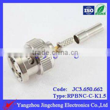 Reverse Polarity BNC Male Body With Female Pin Solder for RG316 RG174 Cable