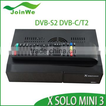 Enigma2 Linux X SOLO mini 3 Triple Tuner DVB-S2 DVB-T2 DVB-C Combo Satellite Receiver Newest Model X solo Mini3