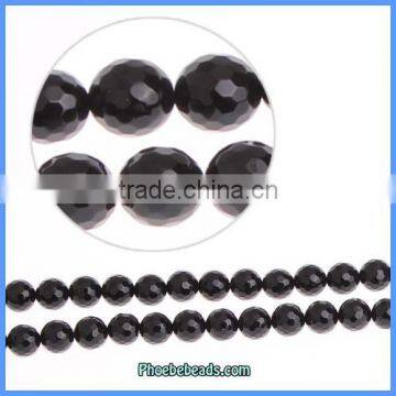 Wholesale 10mm Black Faceted Agate Beads For Jewelry Making PBS-AF1001