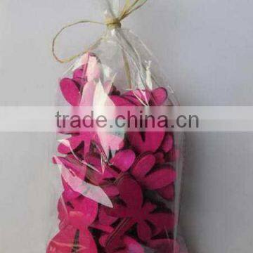 pink wooden dragonfly in polybag