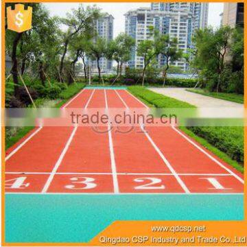 safty synthetic rubber running track material for 400 m playground