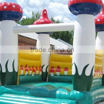 hot sale best design cute mushroom inflatable bouncer house jumper castle game for kids