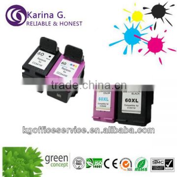 ink cartridge compatible for HP60 60XL ,factory for sale