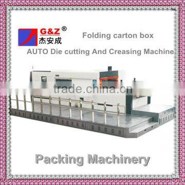 Folding carton box auto die cutting and creasing machine