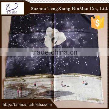 100% silk scarf with the night sky