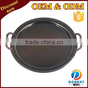 stainless steel serving tray set /arabic tray set/serving tray for Dubai T011