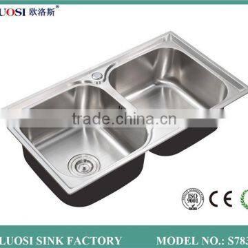 New Design Twins Equal Bowl Kitchen Sink Manufacturers photo-2