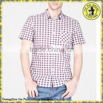 China OEM Check Shirt Supplier/Tall Fitted Modern Men's Check Shirt