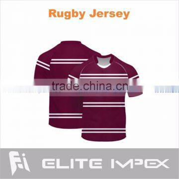 Wholesale embroidery rugby jersey