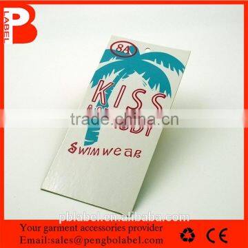 customized men's jeans hang tags with string