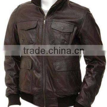Men's Copper Leather Jacket