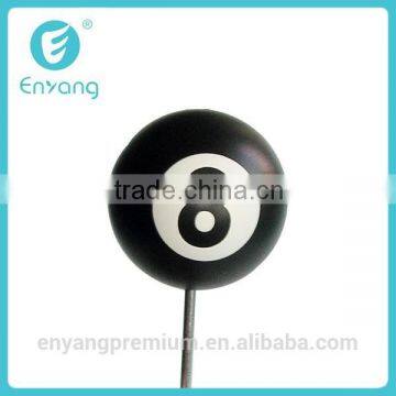 2014 New Product Custom PU Anti Stress Custom Logo Billiard Ball