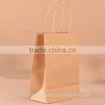 envirnment craft paper bag for shopping