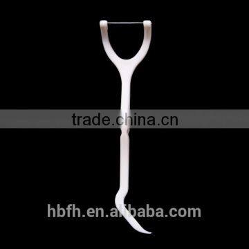 Plastic dental floss toothpick