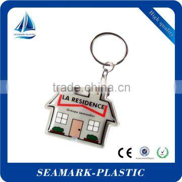 2016 cheap custom design pvc led flashing light keychain for promotion
