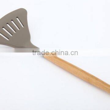 New product wood handle silicone turners