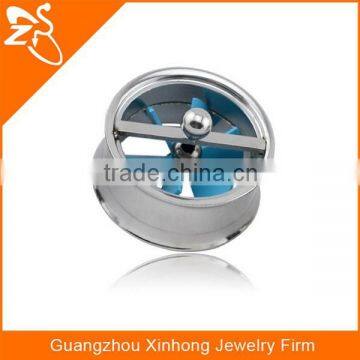TP01164 Spinning Fan Stainless Steel Ear Plugs Wholesale Jewelry photo-4