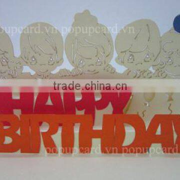 Babies Happy birthday 3d pop up card