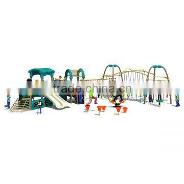 Multifunctional retro age-of-steam style outdoor combined slide with 10 optional site sizes