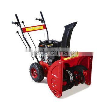 manual start+ electric start snow thrower with tyre