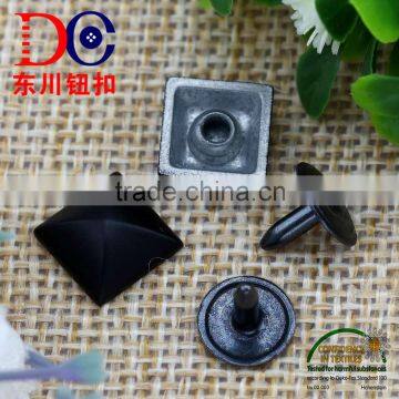 Black Square Shape Alloy Fashion Jeans Rivet for Ciothing Accessory photo-2