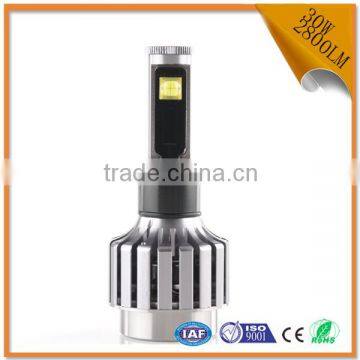 2016 High quality 30W 2800LM DC12V high power h7 led headlight bulb