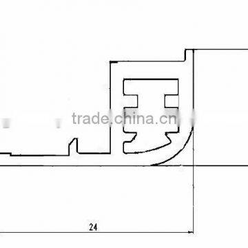 Anodized Silver China manufacture Aluminium Profile For Led