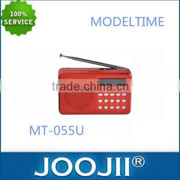 2016 HOT SELL PORTABLE FM RADIO WITH USB/TF PLAYER