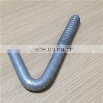 Carbon steel l type screw hooks zinc plated