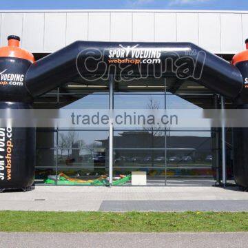 custom cheap inflatable bottle arch door for sale