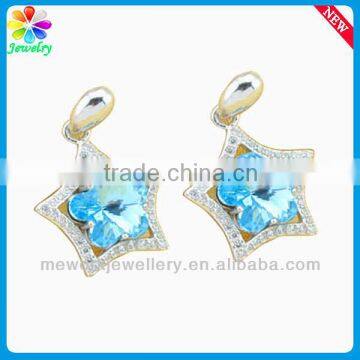 Ruby Gemstone Platinum Plating Silver Eardrop Ear Plug 925 Sterling Silver Hoop Gold Earring photo-5