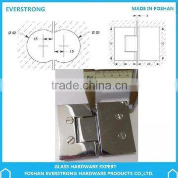 EVERSTRONG ST-A108 Australian Type Brass 180 Degree Glass to Glass Shower Door Hinge photo-2