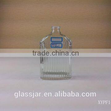 Flint material square perfume glass bottle