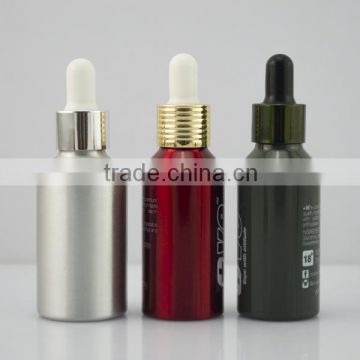 30ml bottle aluminium with gold cap for cosmetic 30ml aluminum bottle with aluminum cap